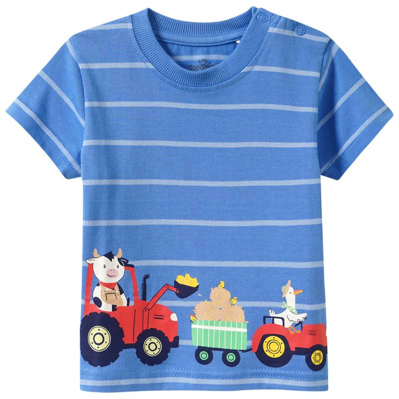 Baby T-Shirt mit Traktor-Print von Topomini