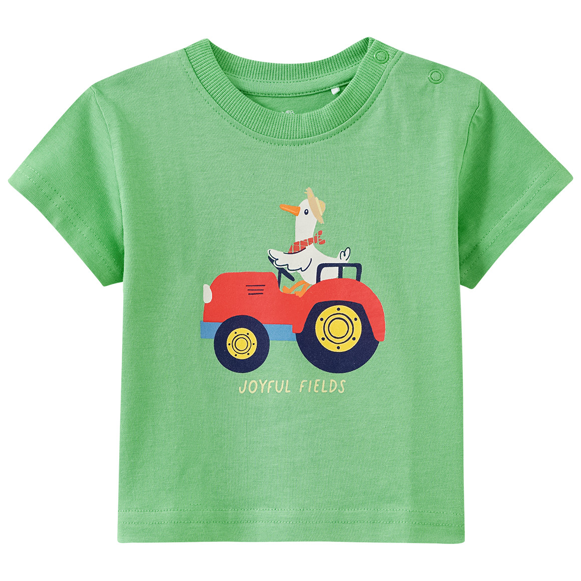 Baby T-Shirt mit Traktor-Print von Topomini
