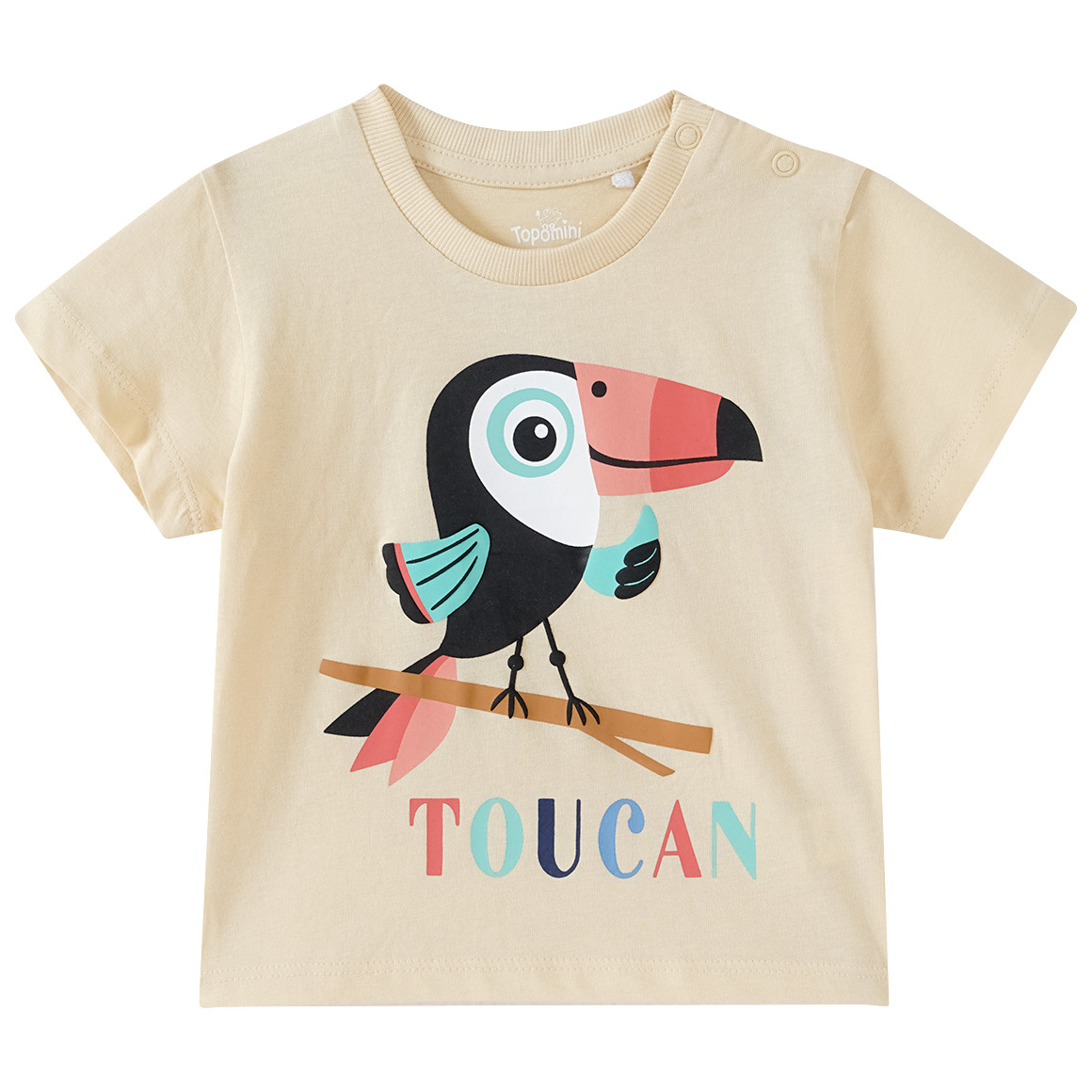 Baby T-Shirt mit Tukan-Motiv von Topomini