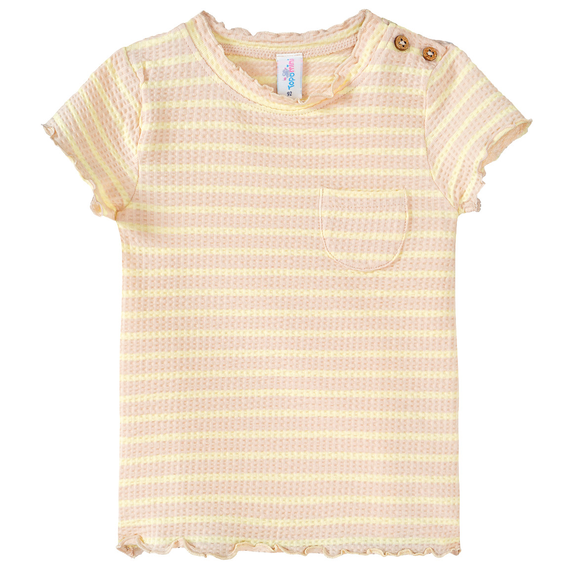 Baby T-Shirt mit Waffel-Struktur von Topomini