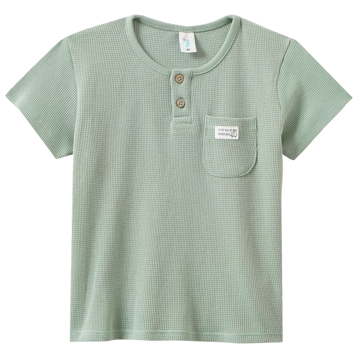 Baby T-Shirt mit Waffelstruktur von Topomini