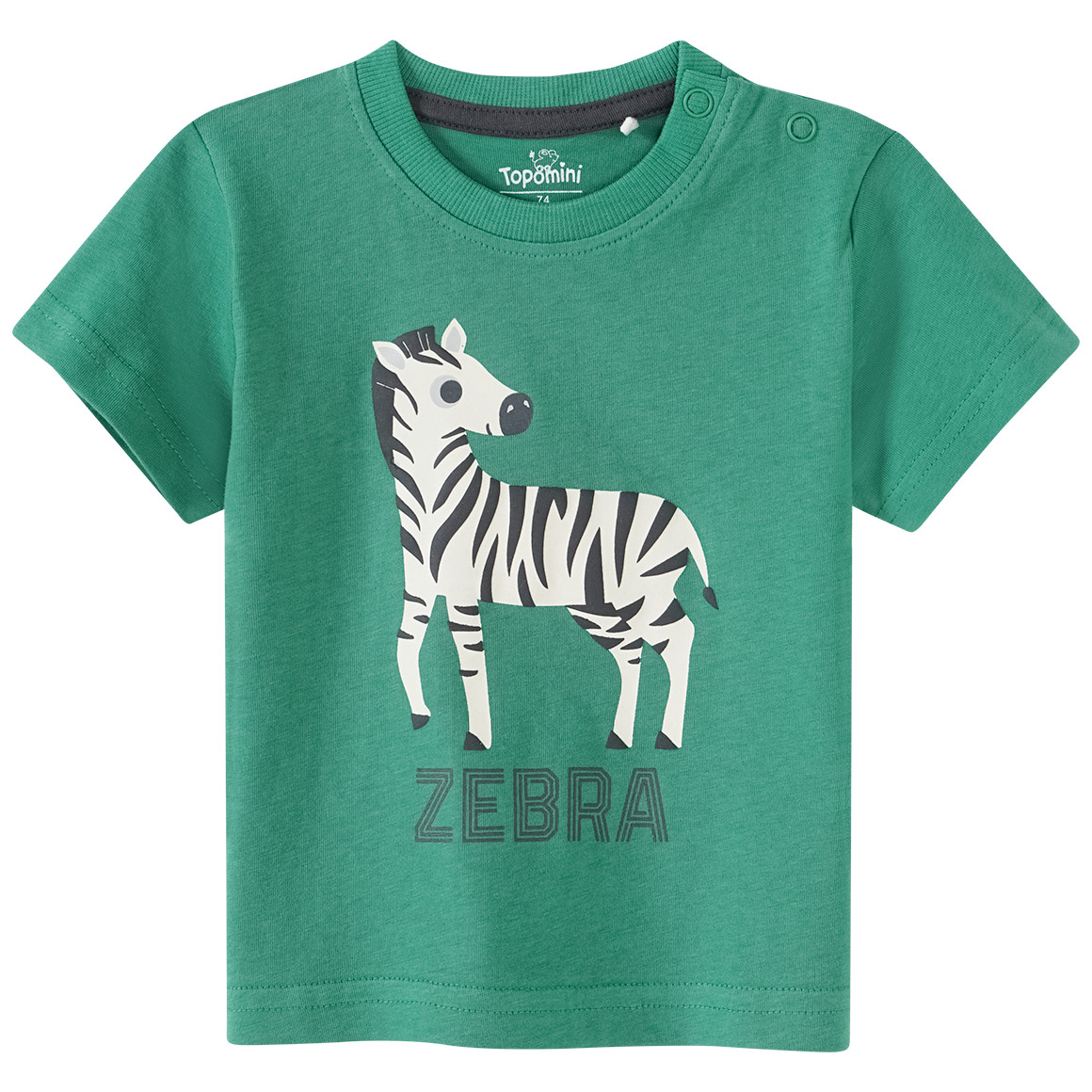 Baby T-Shirt mit Zebra-Motiv von Topomini