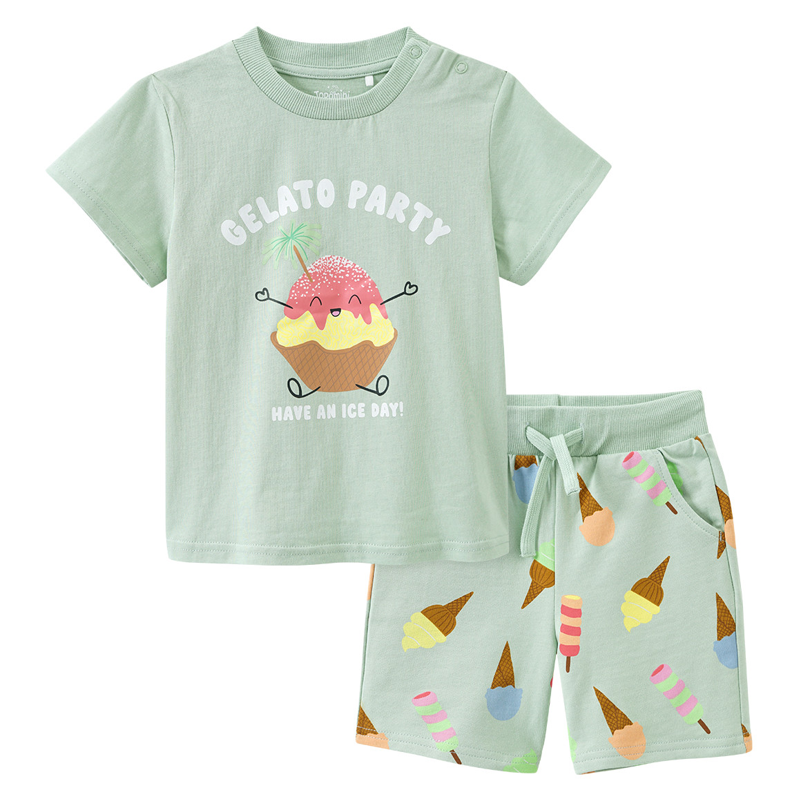 Baby T-Shirt und Joggingshorts im Set von Topomini