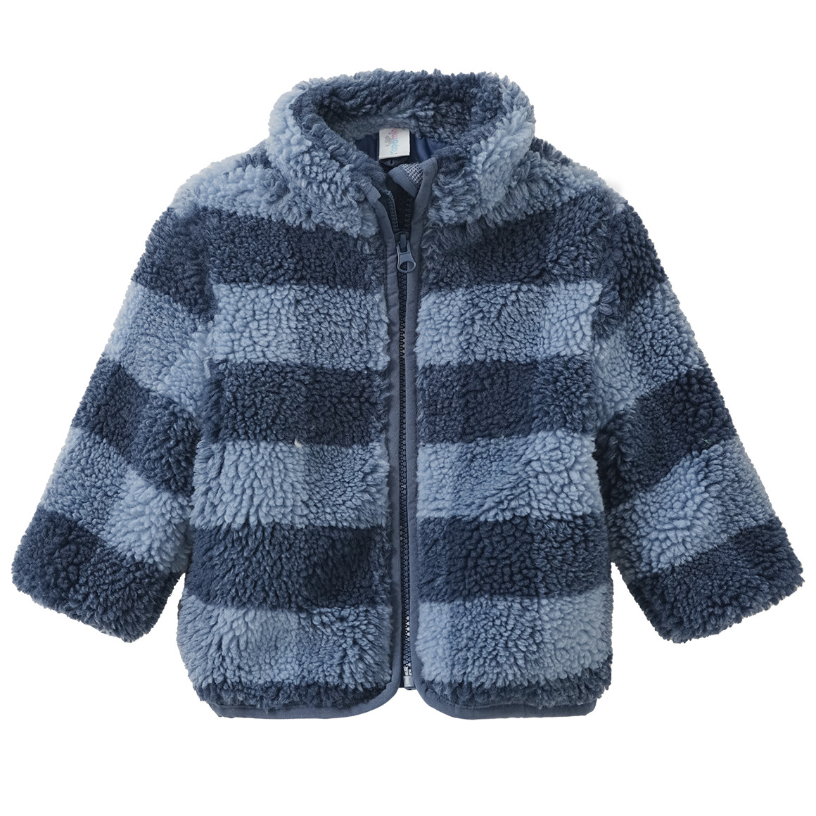 Baby Teddyjacke mit Karo-Muster von Topomini