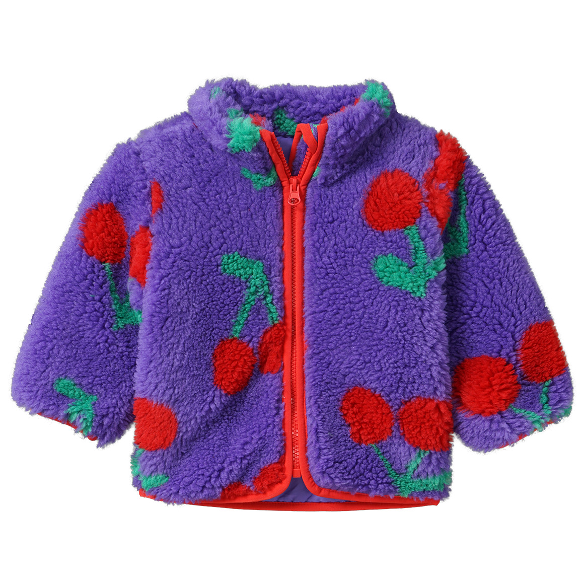 Baby Teddyjacke mit Kirschen von Topomini