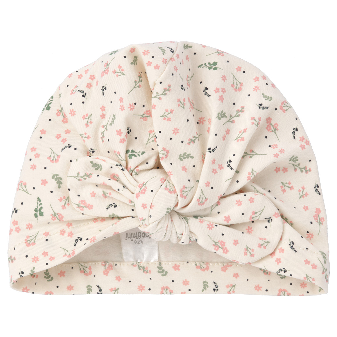 Baby Turban-Mütze mit floralem Muster von Topomini