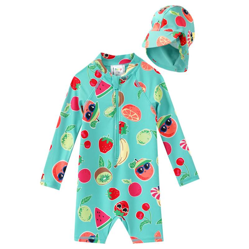 Baby UV-Badeoverall und Badekappe im Set von Topomini