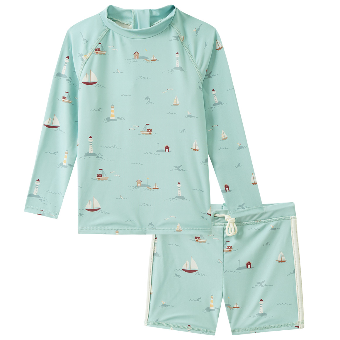 Baby UV-Set mit Badeshirt und Hose UPF40 von Topomini