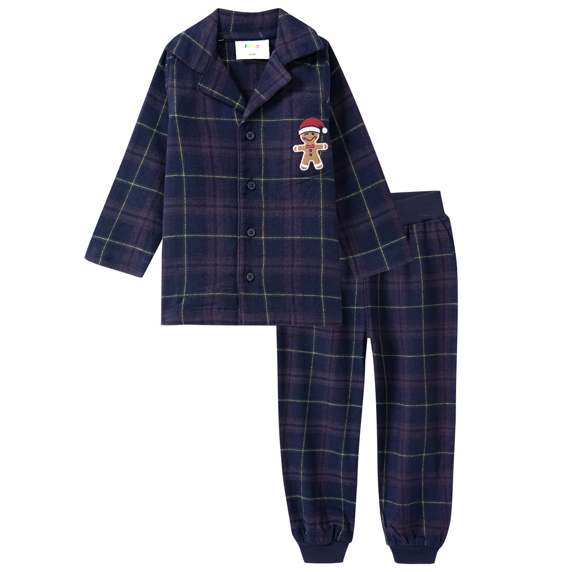 Baby Weihnachtsschlafanzug mit Stickerei Baby Weihnachtsschlafanzug mit Stickerei von Topomini