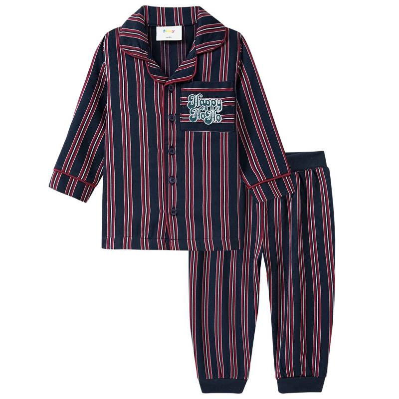 Baby Weihnachtsschlafanzug mit Streifen Baby Weihnachtsschlafanzug mit Streifen von Topomini