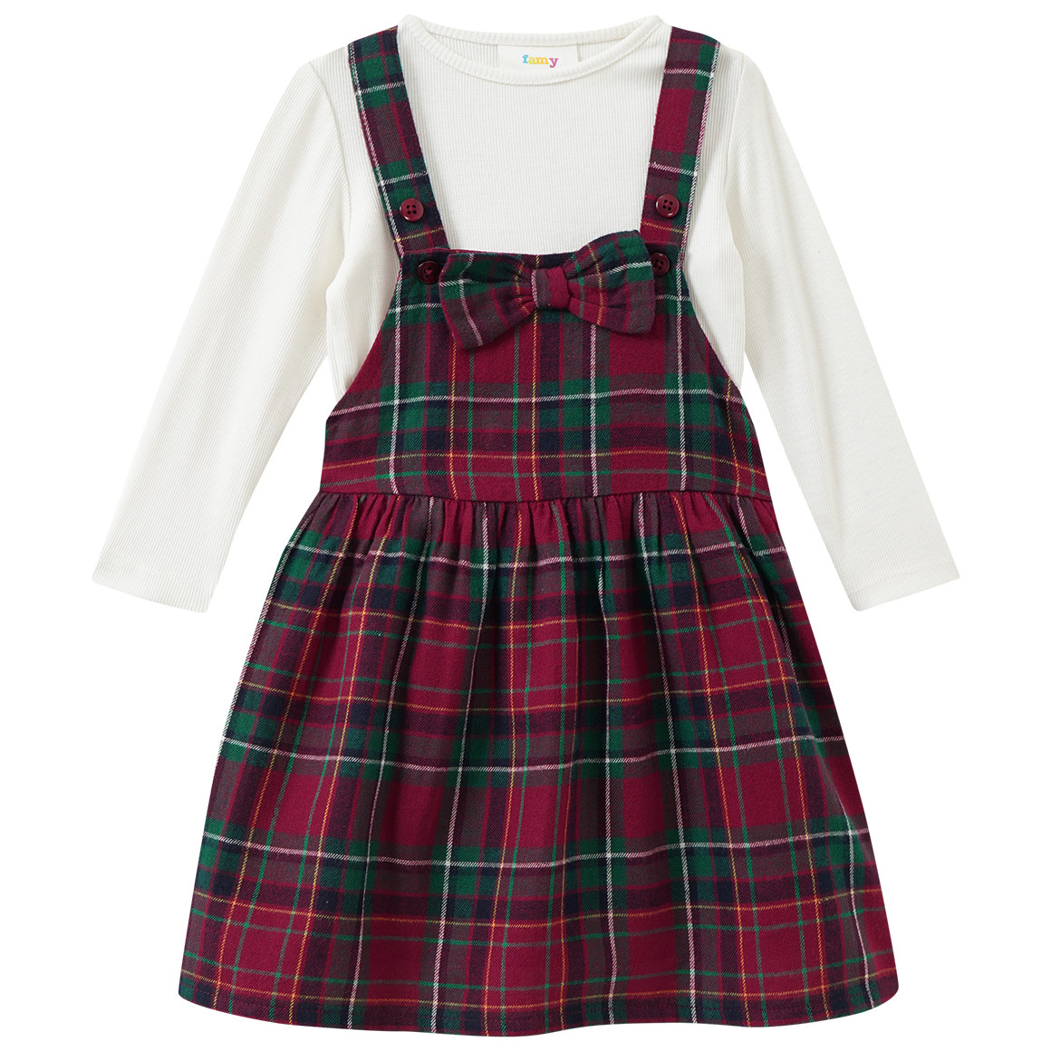 Baby Weihnachtsset mit Kleid und Shirt von Topomini
