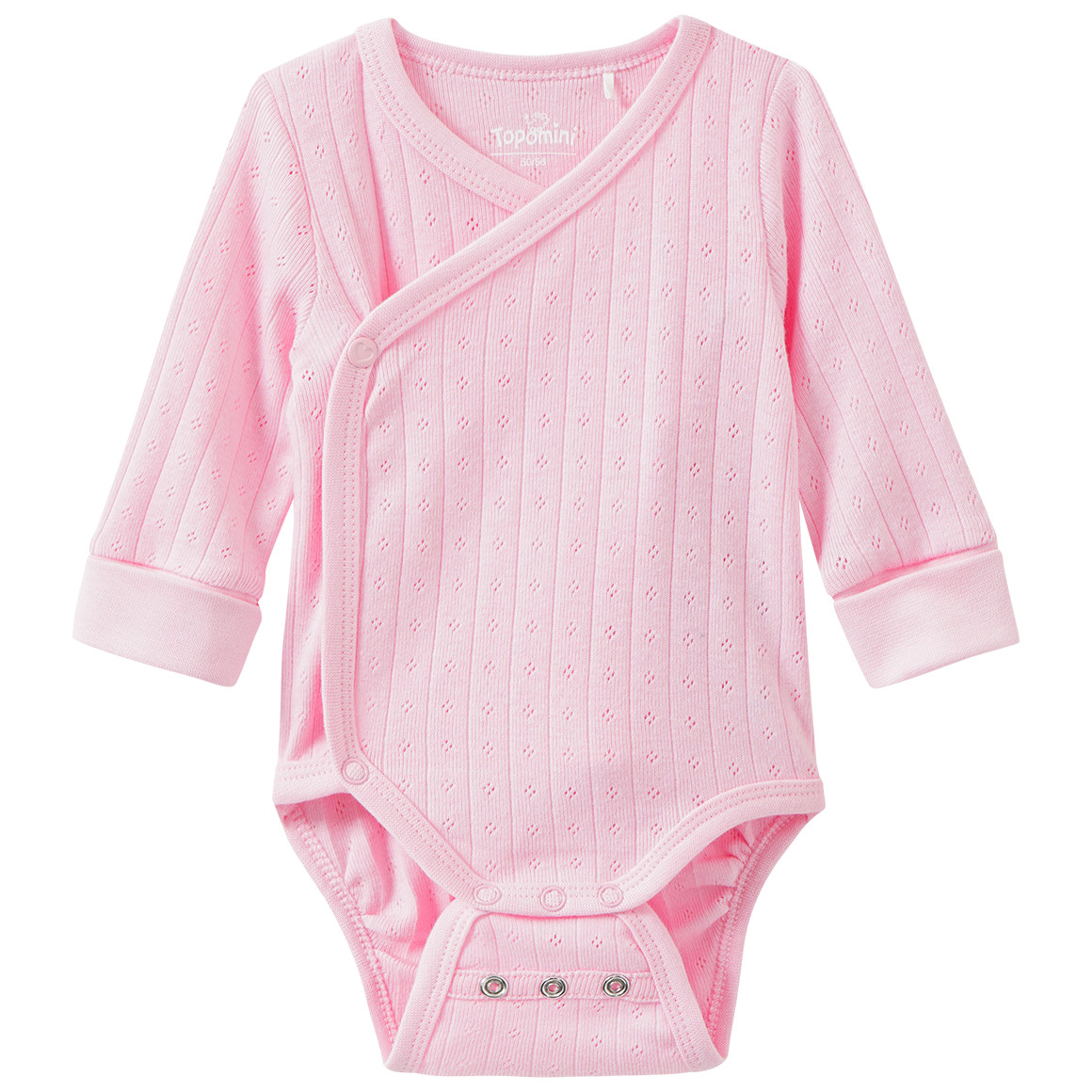 Newborn Wickelbody mit Lochmuster Newborn Wickelbody mit Lochmuster von Topomini