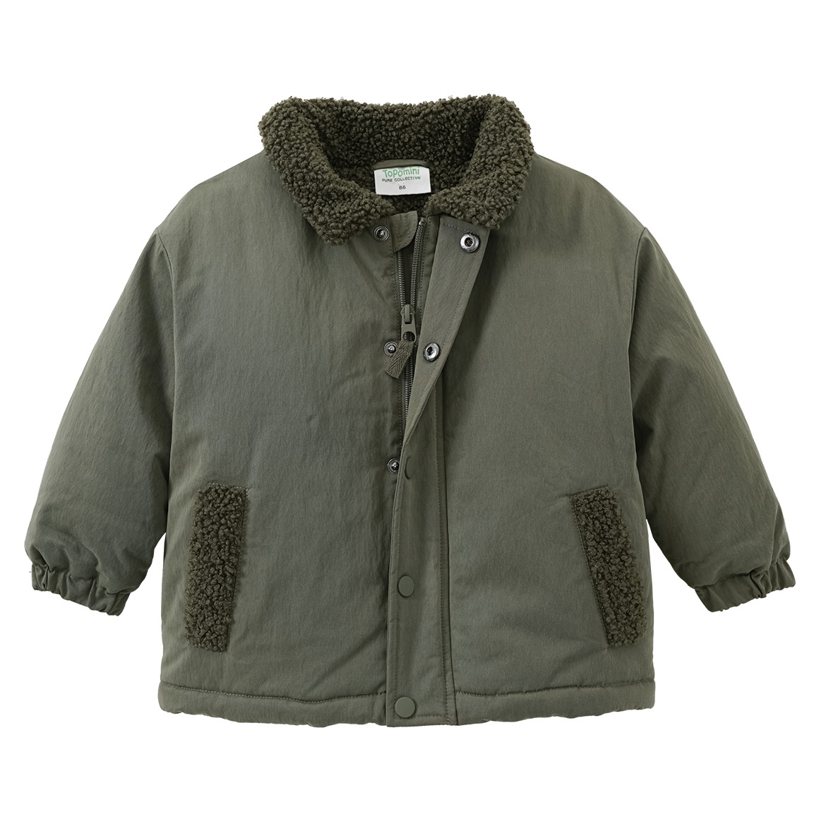 Baby Winterjacke mit Plüschfutter von Topomini