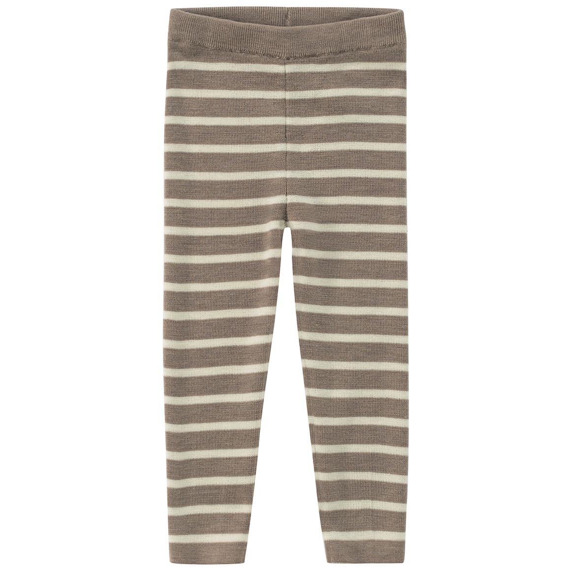 Baby Woll-Strickhose mit Streifen von Topomini
