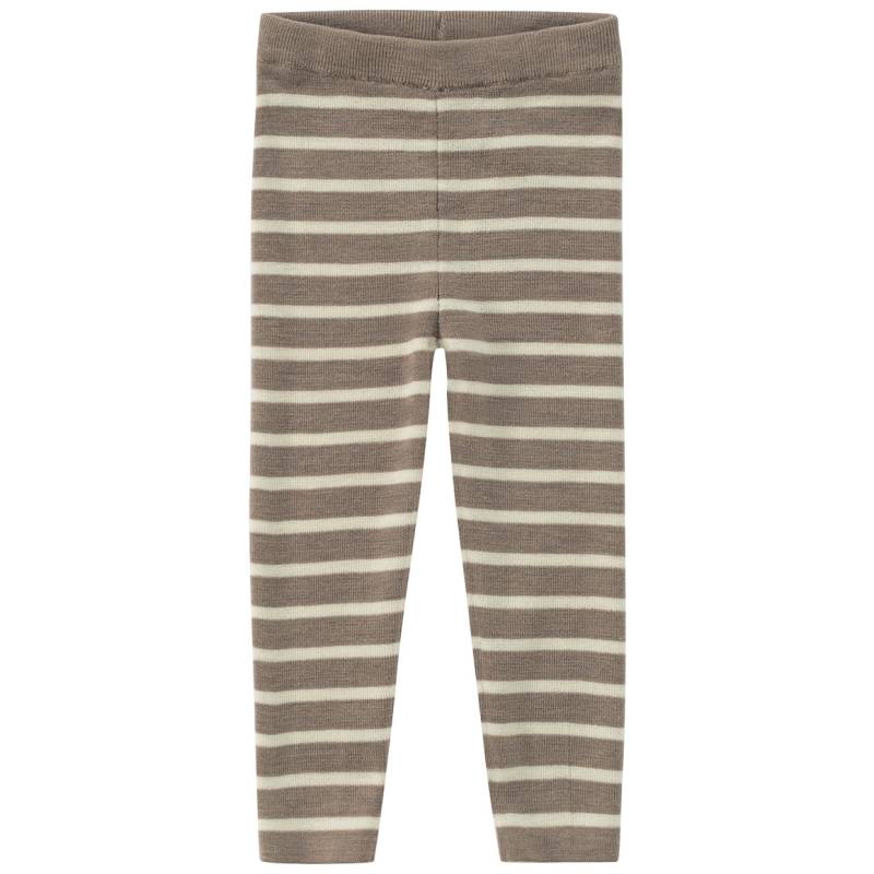 Baby Woll-Strickhose mit Streifen von Topomini