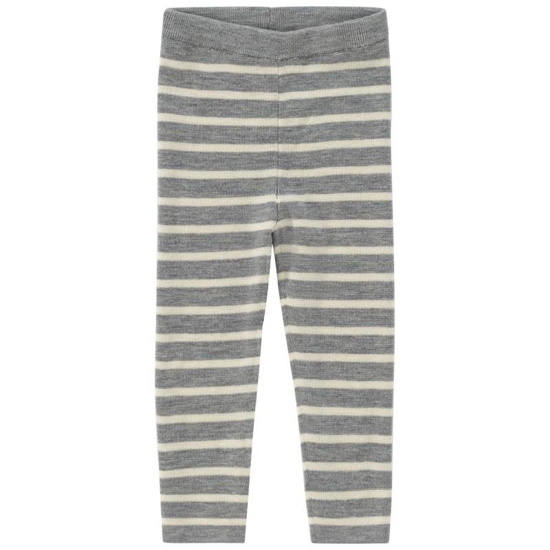 Baby Woll-Strickhose mit Streifen Baby Woll-Strickhose mit Streifen von Topomini