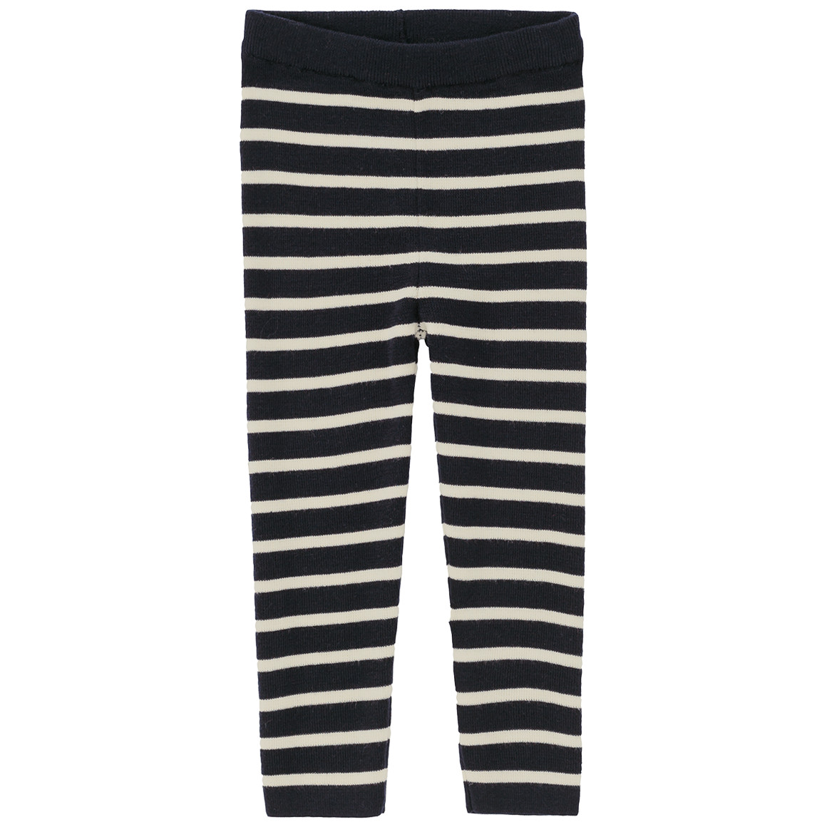 Baby Woll-Strickhose mit Streifen von Topomini