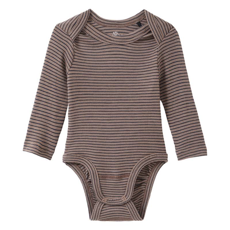 Baby Wolle-Seide-Body mit Ripp-Struktur Baby Wolle-Seide-Body mit Ripp-Struktur von Topomini