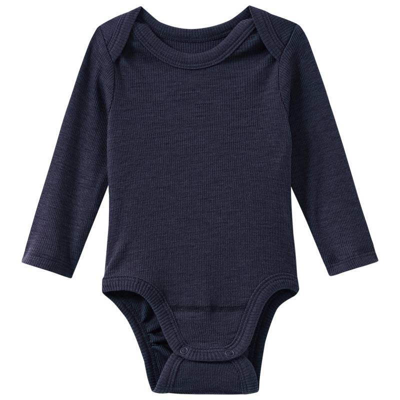 Baby Wolle-Seide-Body mit Ripp-Struktur Baby Wolle-Seide-Body mit Ripp-Struktur von Topomini