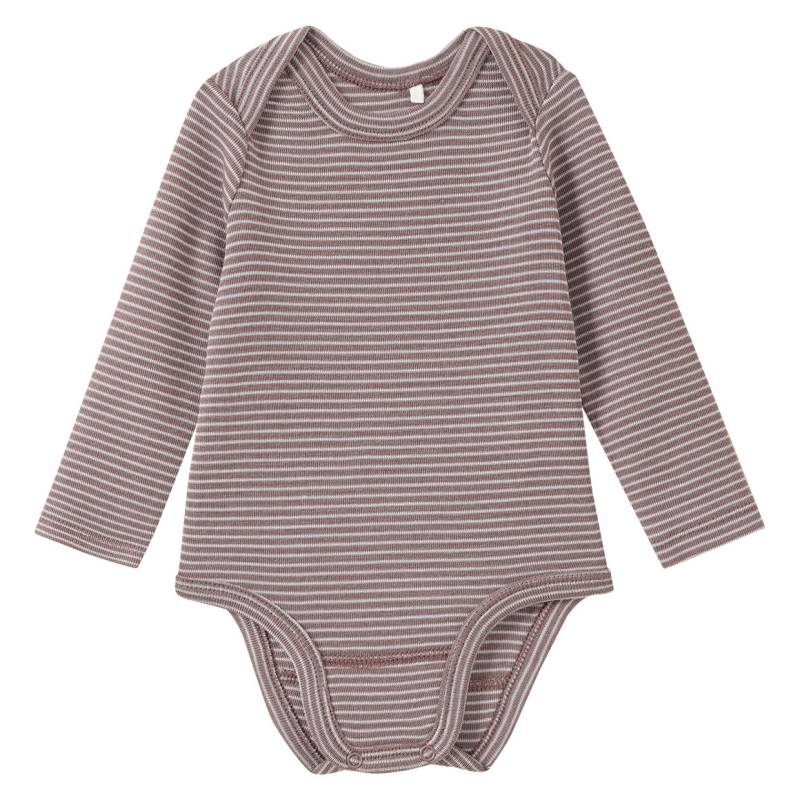 Baby Wolle-Seide-Body mit Schlupfkragen Baby Wolle-Seide-Body mit Schlupfkragen von Topomini