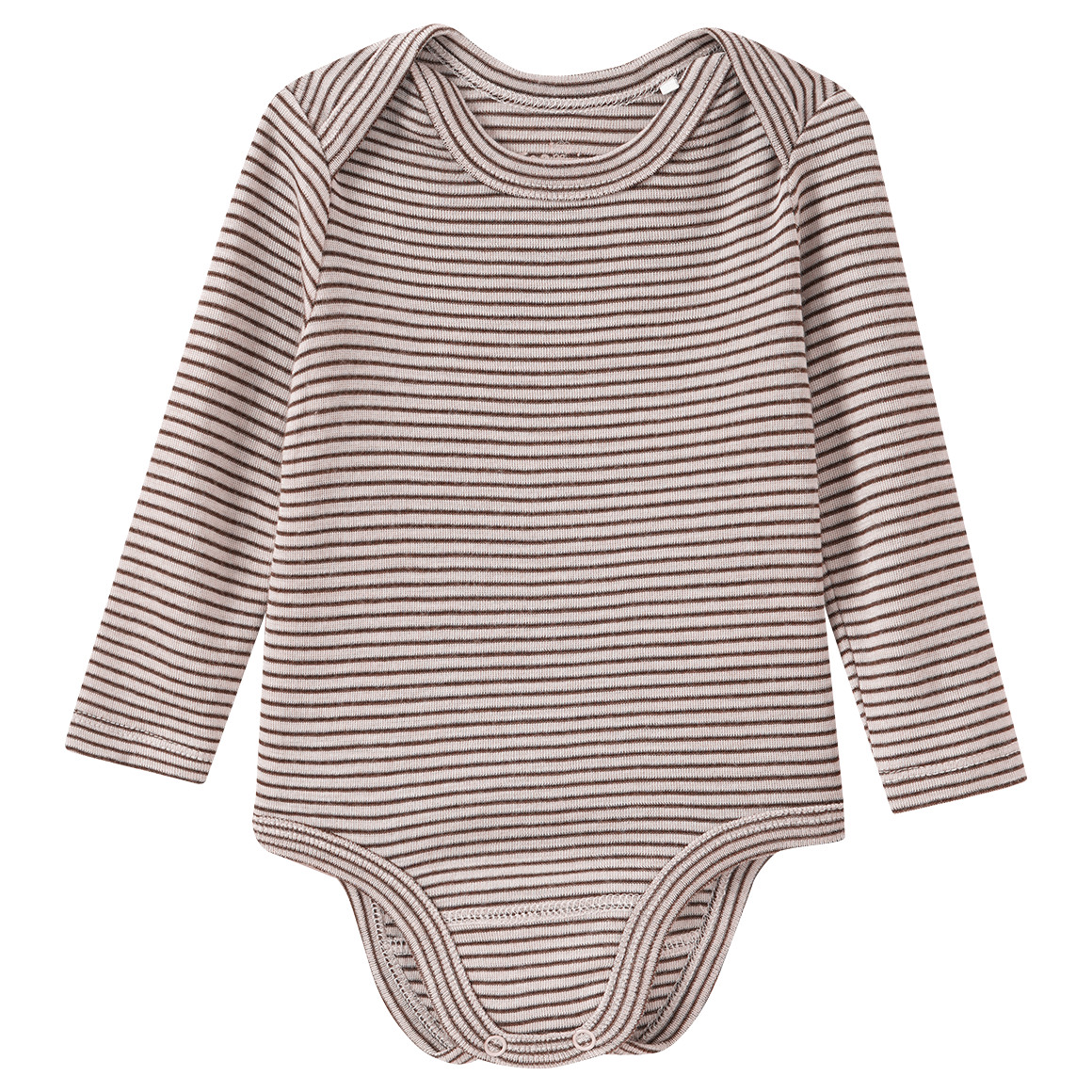 Baby Wolle-Seide-Body mit Schlupfkragen von Topomini