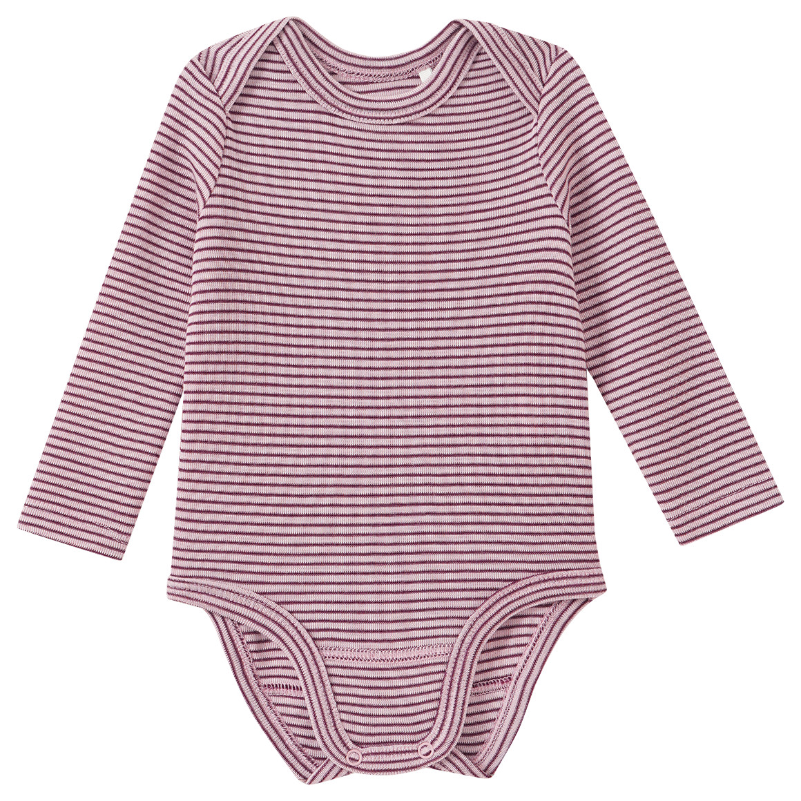 Baby Wolle-Seide-Body mit Schlupfkragen von Topomini