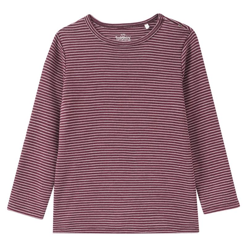 Baby Wolle-Seide-Shirt mit Streifen Baby Wolle-Seide-Shirt mit Streifen von Topomini