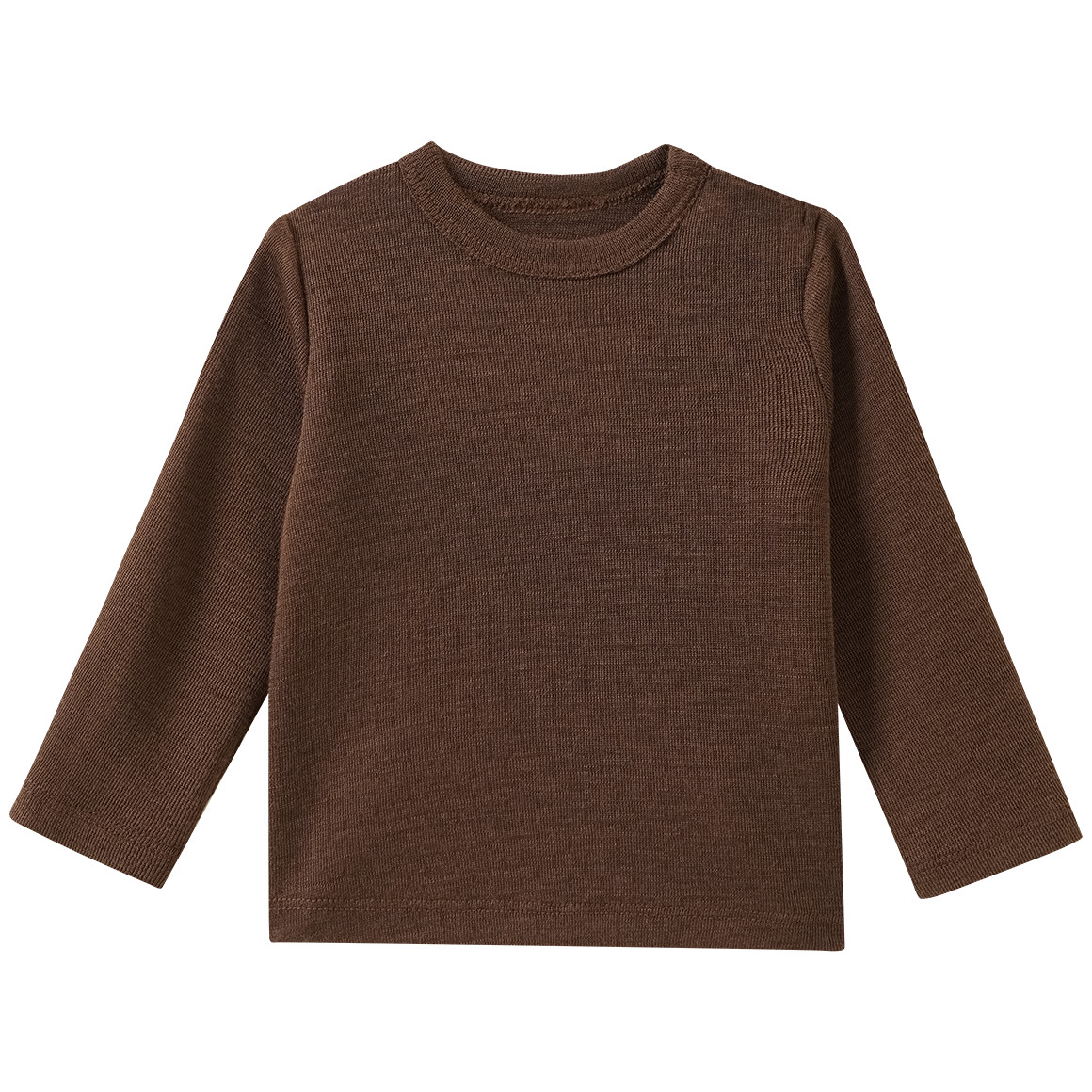 Baby Wolle-Seide-Shirt unifarben von Topomini