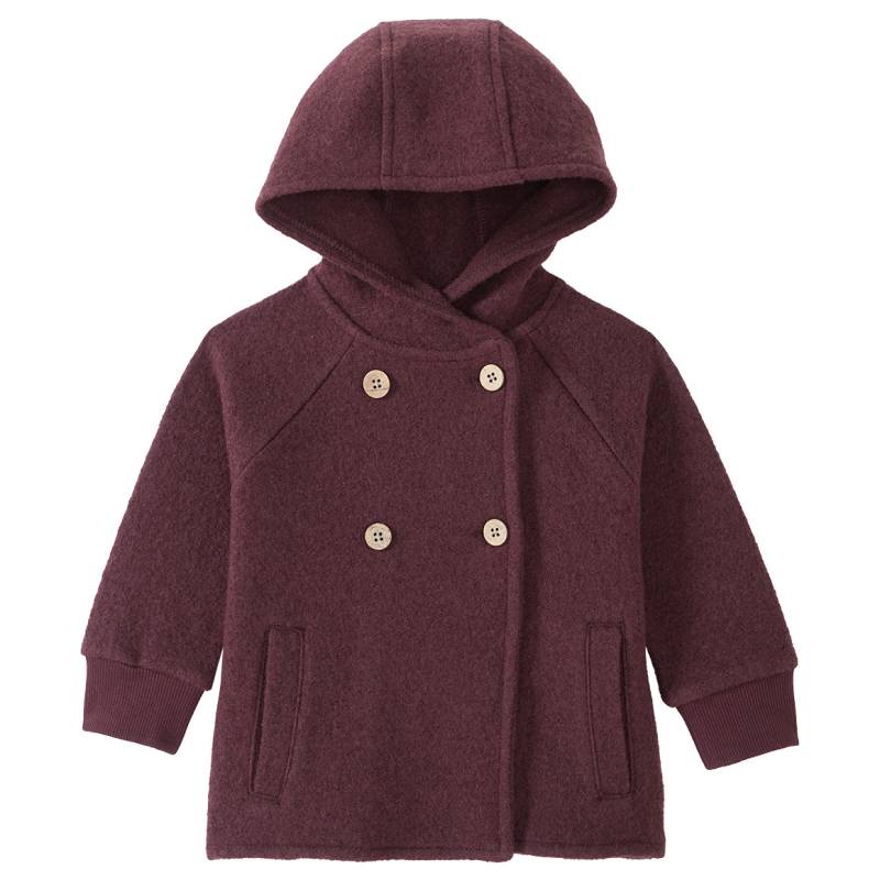 Baby Wollwalk-Jacke mit Kapuze von Topomini