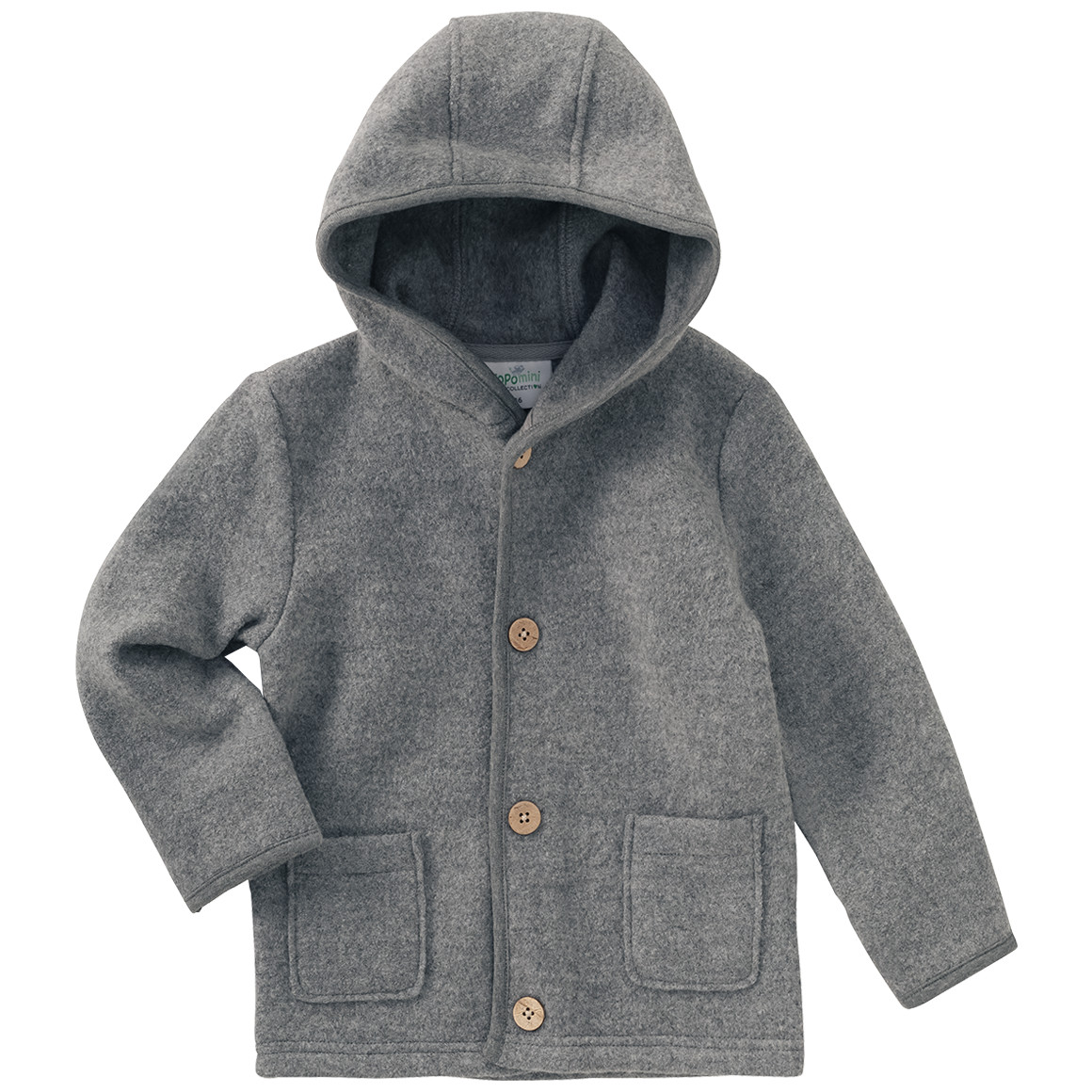 Baby Wollwalk-Jacke mit Umschlagbündchen Baby Wollwalk-Jacke mit Umschlagbündchen von Topomini