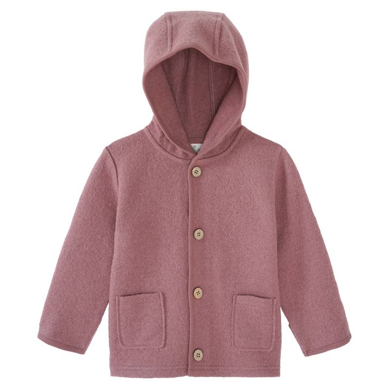 Baby Wollwalk-Jacke mit Umschlagbündchen von Topomini