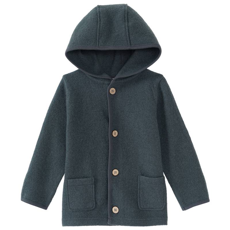 Baby Wollwalk-Jacke mit Umschlagbündchen von Topomini