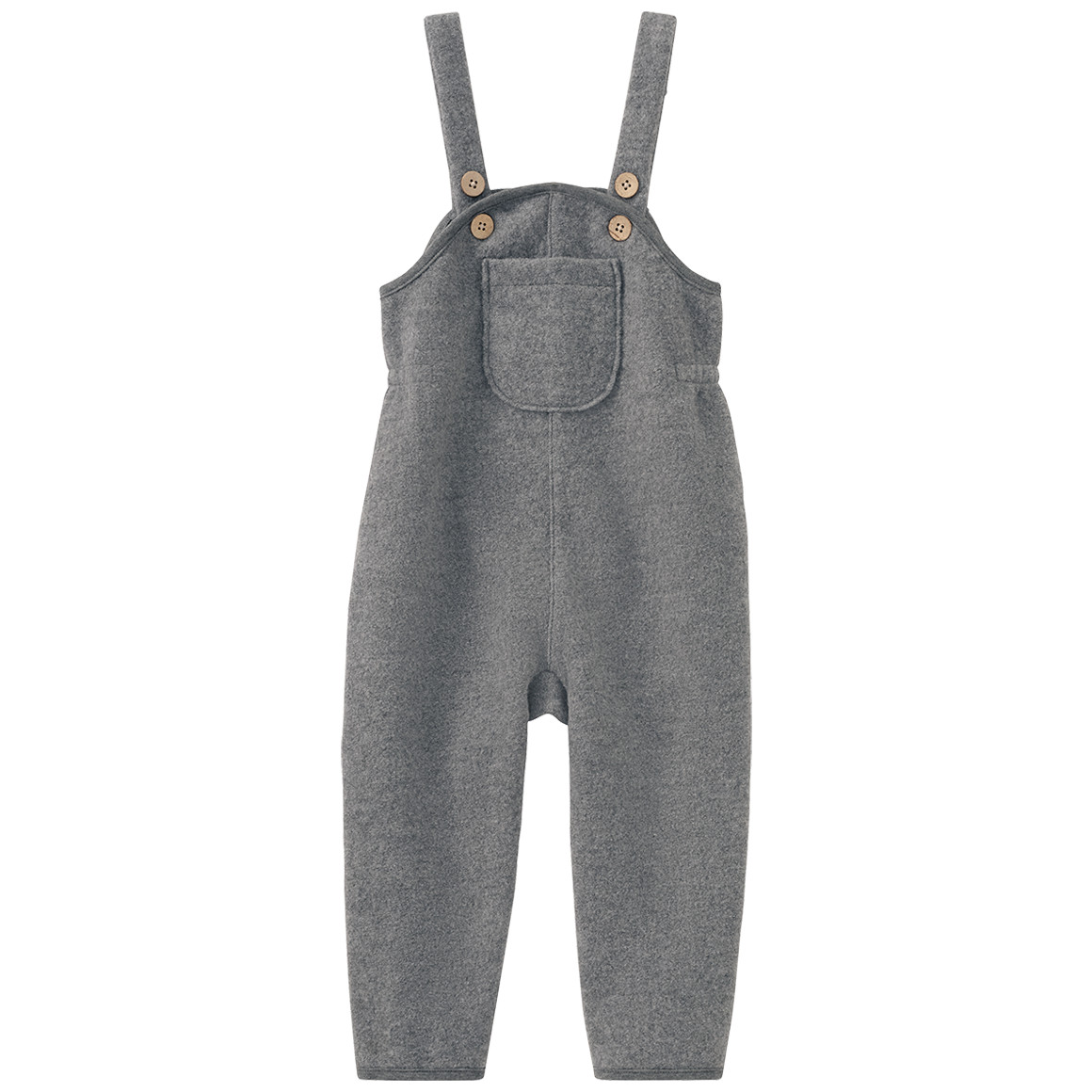 Baby Wollwalk-Latzhose mit Umschlagbündchen Baby Wollwalk-Latzhose mit Umschlagbündchen von Topomini