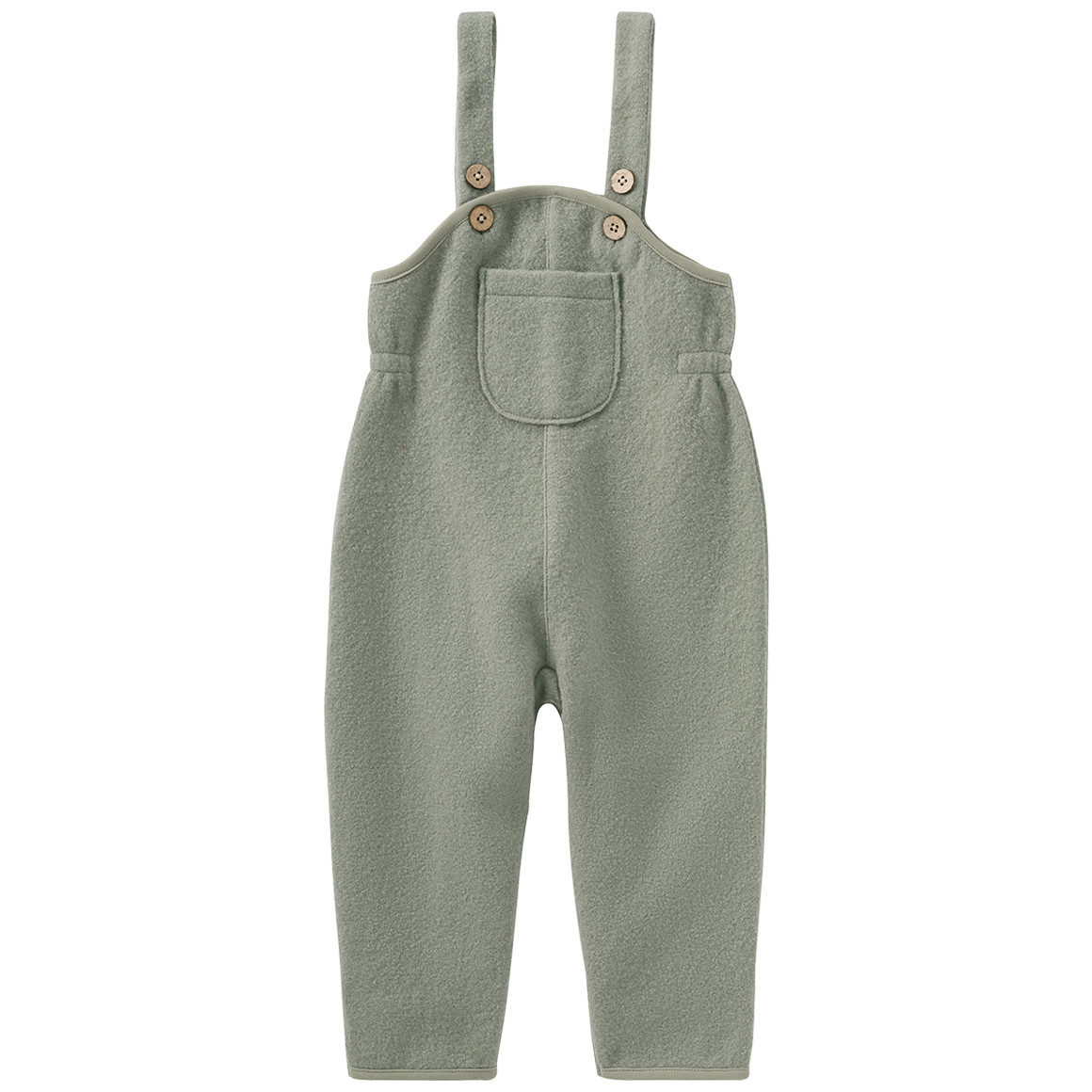 Baby Wollwalk-Latzhose mit Umschlagbündchen Baby Wollwalk-Latzhose mit Umschlagbündchen von Topomini