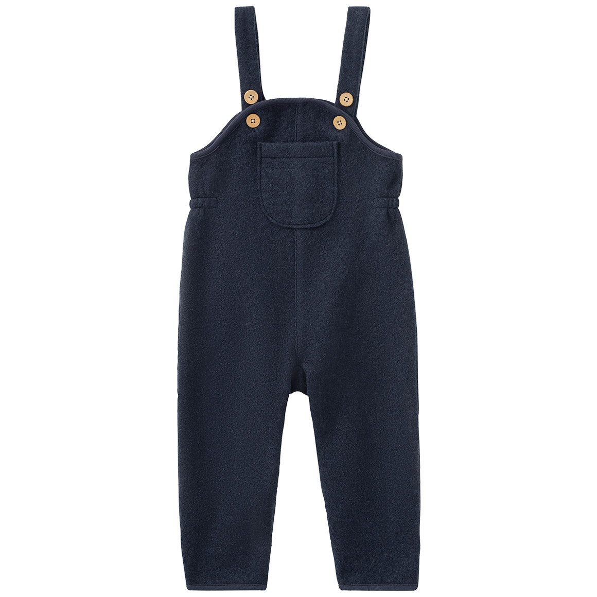 Baby Wollwalk-Latzhose mit Umschlagbündchen Baby Wollwalk-Latzhose mit Umschlagbündchen von Topomini