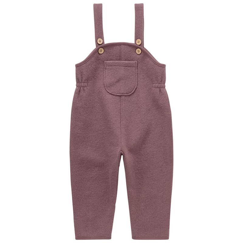 Baby Wollwalk-Latzhose mit Umschlagbündchen von Topomini