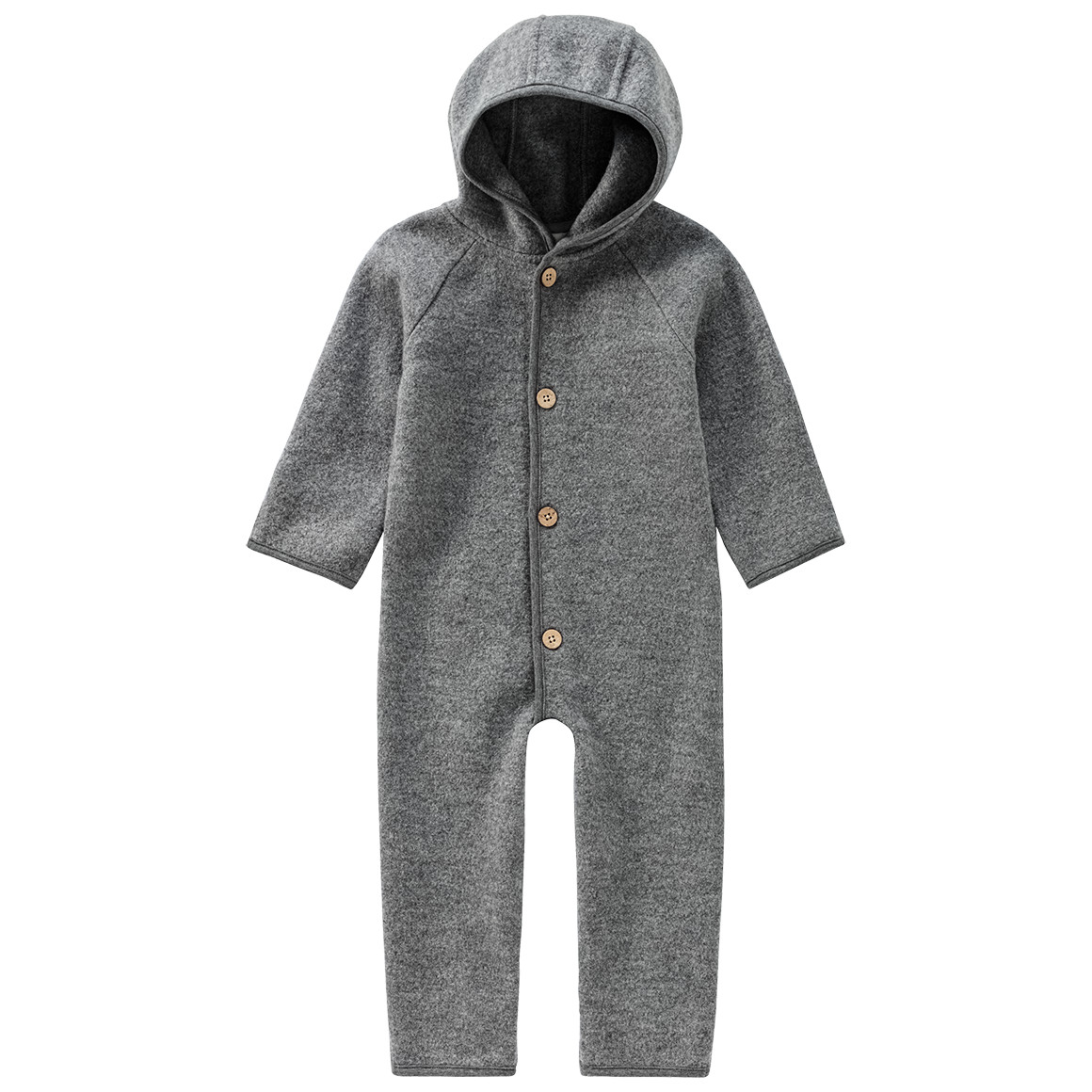 Baby Wollwalk-Overall mit Umschlagbündchen Baby Wollwalk-Overall mit Umschlagbündchen von Topomini