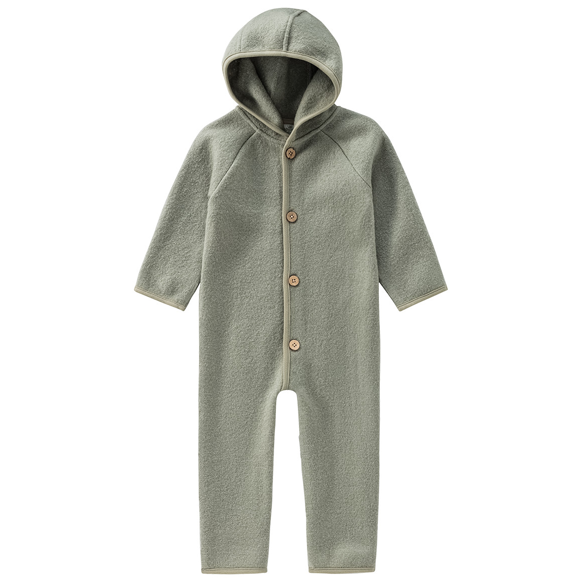 Baby Wollwalk-Overall mit Umschlagbündchen Baby Wollwalk-Overall mit Umschlagbündchen von Topomini