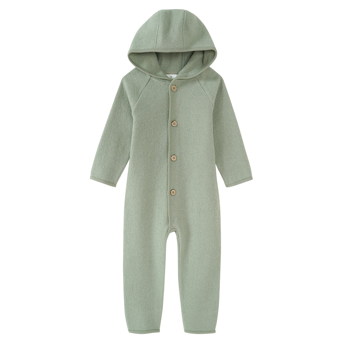 Baby Wollwalk-Overall mit Umschlagbündchen Baby Wollwalk-Overall mit Umschlagbündchen von Topomini