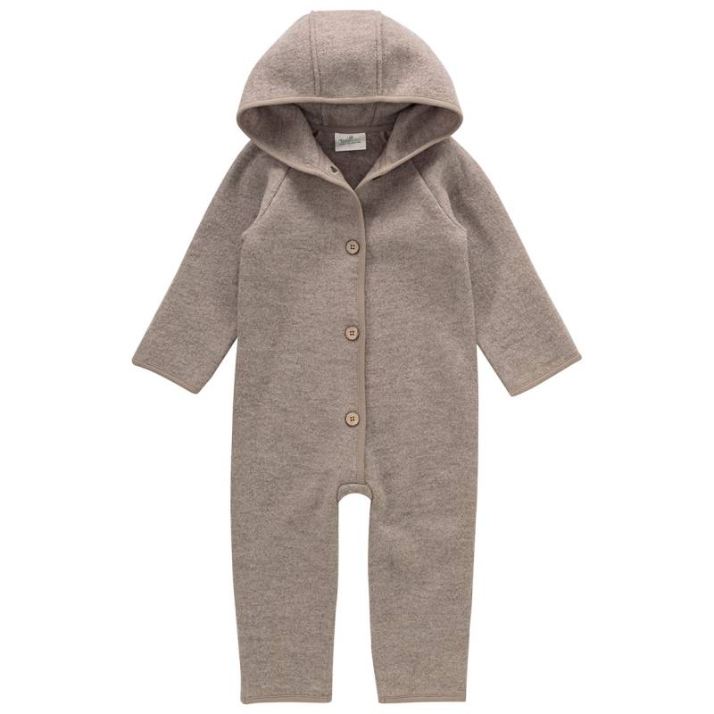 Baby Wollwalk-Overall mit Umschlagbündchen von Topomini