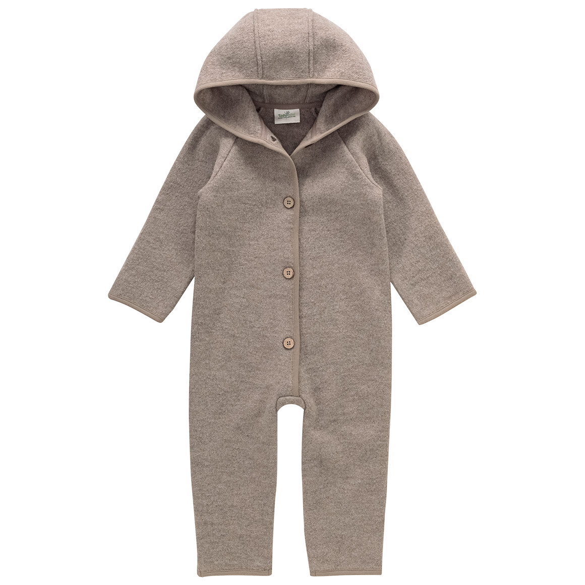 Baby Wollwalk-Overall mit Umschlagbündchen Baby Wollwalk-Overall mit Umschlagbündchen von Topomini