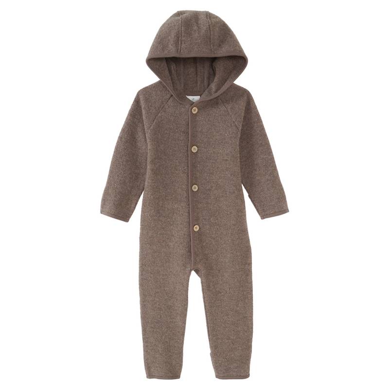 Baby Wollwalk-Overall mit Umschlagbündchen von Topomini