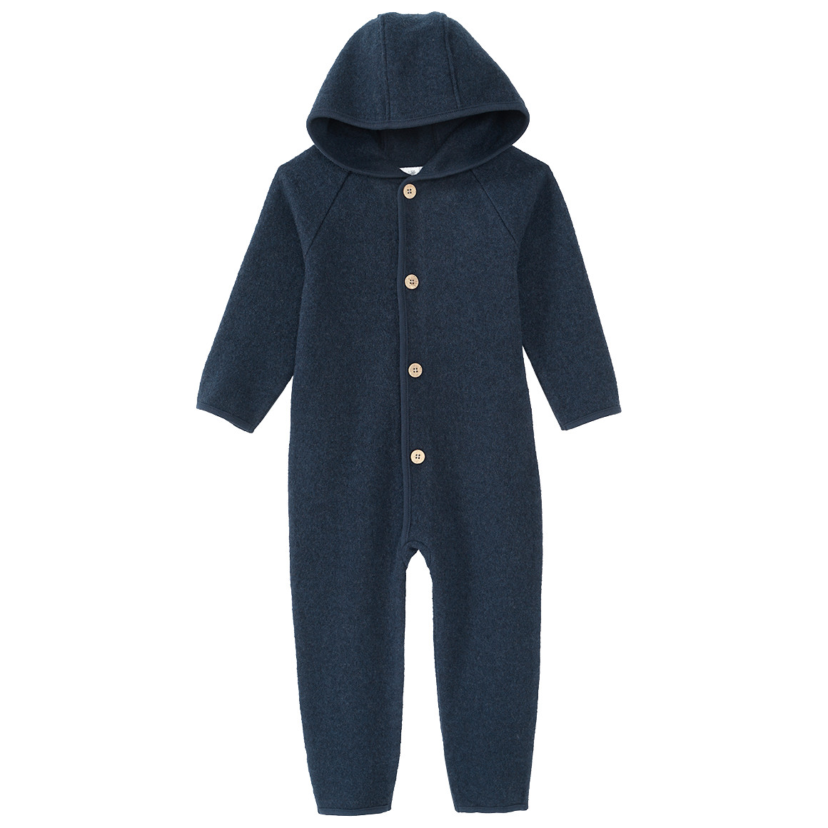 Baby Wollwalk-Overall mit Umschlagbündchen von Topomini