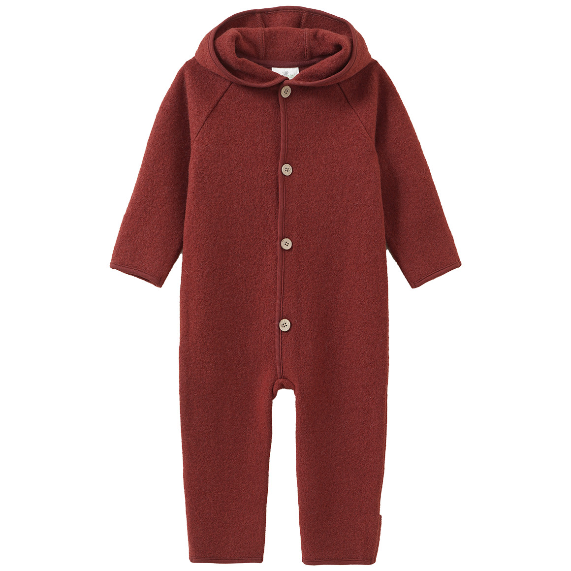 Baby Wollwalk-Overall mit Umschlagbündchen Baby Wollwalk-Overall mit Umschlagbündchen von Topomini