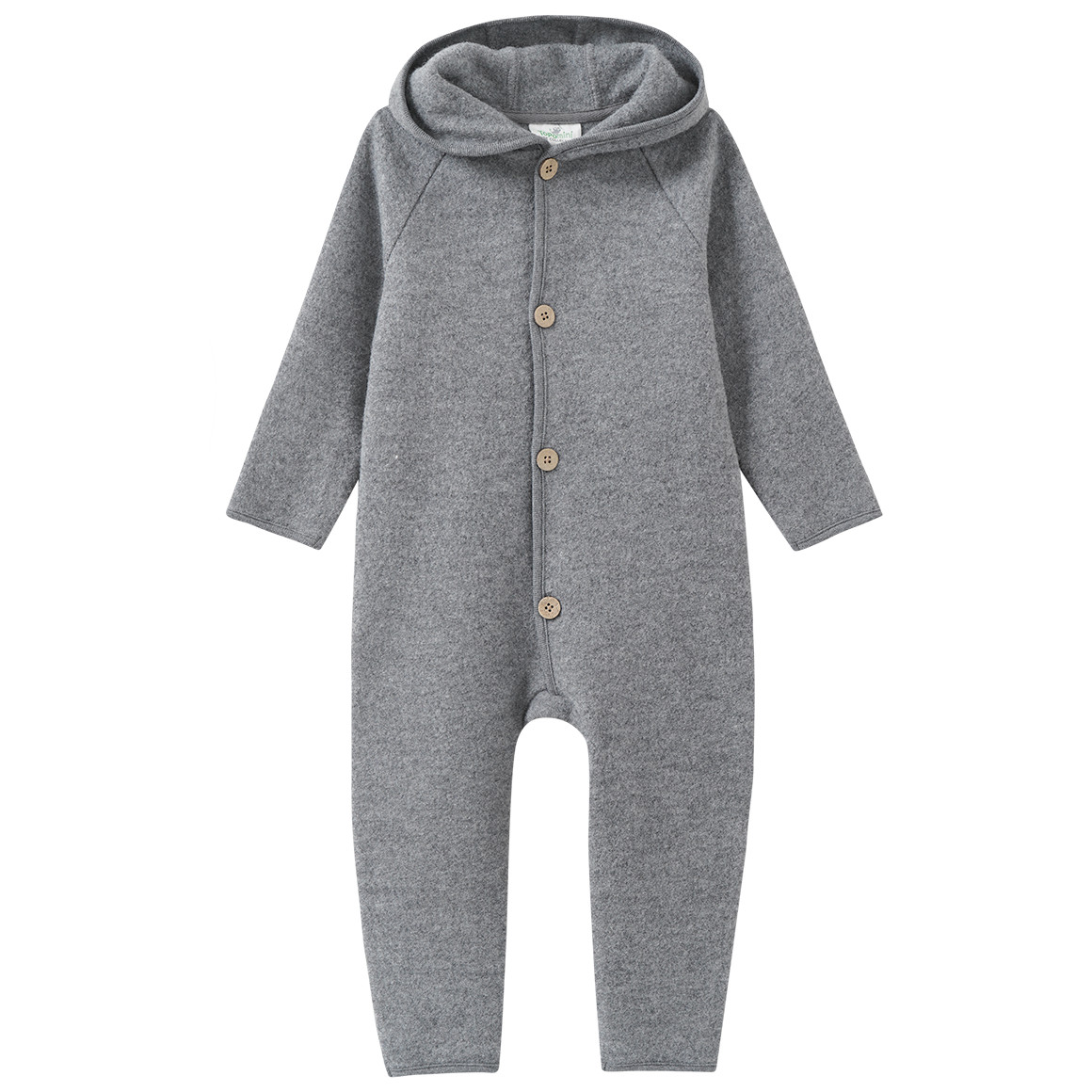 Baby Wollwalk-Overall mit Umschlagbündchen Baby Wollwalk-Overall mit Umschlagbündchen von Topomini