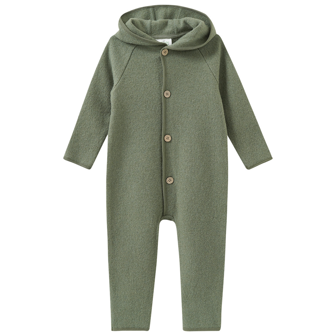 Baby Wollwalk-Overall mit Umschlagbündchen Baby Wollwalk-Overall mit Umschlagbündchen von Topomini