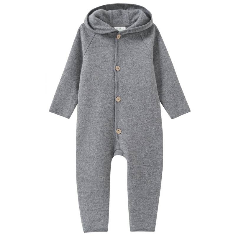 Baby Wollwalk-Overall mit Umschlagbündchen Baby Wollwalk-Overall mit Umschlagbündchen von Topomini