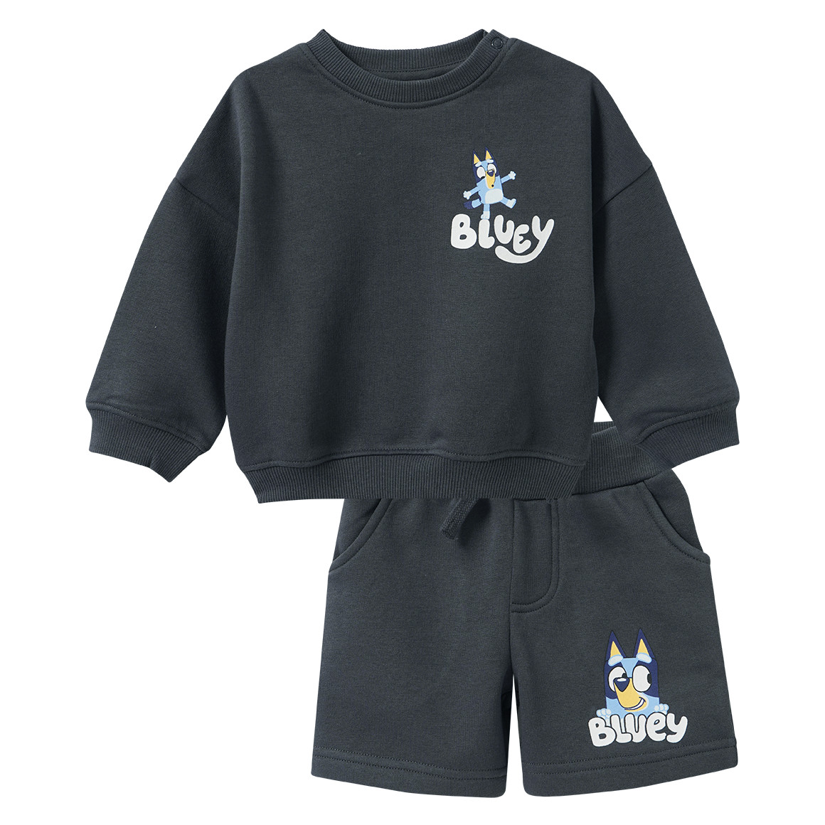 Bluey Sweatshirt und Joggingshorts im Set Bluey Sweatshirt und Joggingshorts im Set von Topomini