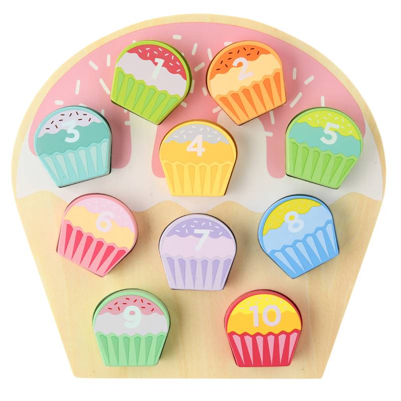 Cupcake Zahlenpuzzle von Topomini
