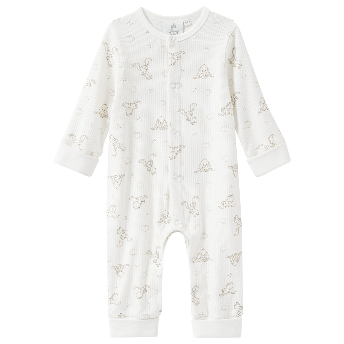 Dumbo Schlafanzug mit Umschlagbündchen von Topomini